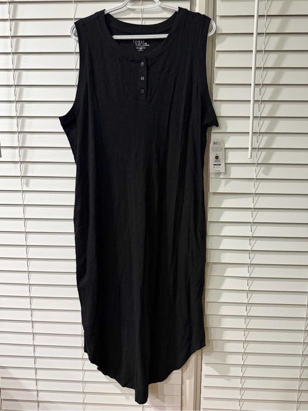 Time and Tru Black Sleeveless Tank Dress 🖤🖤 Size XL